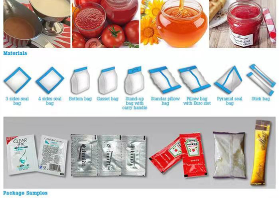 Orta Pasta Dikey Sıvı Dolum Makinesi 5kg Otomatik Torba Şekillendirme Makinesi